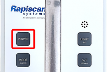 PRM-470 Power button to turn off or on
