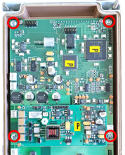 Remove the four screws at each corner of the PRCB-472 circuit board