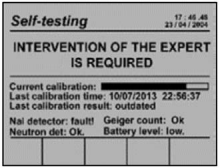 Screen displays "INTERVENTION OF THE EXPERT IS REQUIRED"