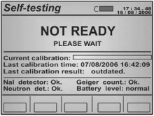 Screen displays "Not Ready: Please Wait"