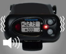 PM1703 display of alarm vibration and audible indicators