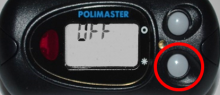 PM1703 Light Button is used to power off the instrument