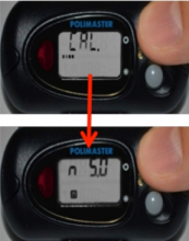 PM1703 Holding Mode Button changes from CAL screen to N screen