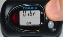 PM1703 Mode Button is pressed to turn vibration mode to on