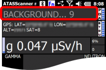 ATAS Scanner application shows background timer countdown duration of 9