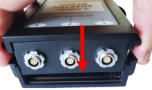 Slide end case cover with detector connection into position with lower case