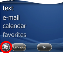 Button in lower left will start Windows OS Interface