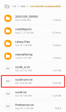 The new library file will be in the folder ID-data-com.atomtex.scannermobile