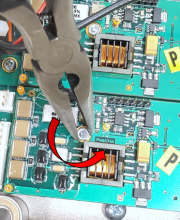 Circuit board for NHA-472 attached by mounting nut