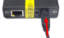 Amptek MCA connection at the mini-USB port