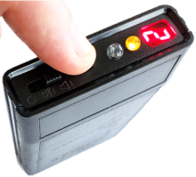 Radiation Pager acknowledge alarm
