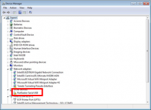 Screen shows RadSeeker as other device connected to computer