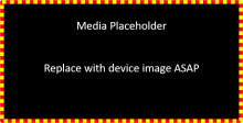 Media placeholder frame for temporary use