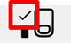 Device adds a checkmark to indicate successfully paired.