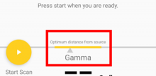 Start scan button is highlighted to the left of screen.