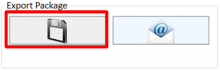 HATS button to export data package