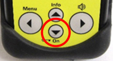 Center down button to power on