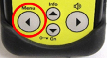 RadEye button to left is menu button