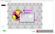 Log in screen for RAVEN has fields for username and password