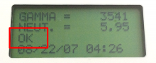 Screen on SC-770 shows "OK" after power on self test
