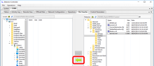 Transfer file with green arrow button