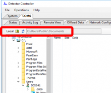 Set the folder for saving the file on you computer