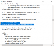 Text to edit in service.xml for ForceWifiDisable