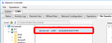 Identify the file to transfer