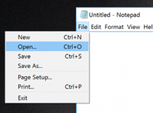 Generic window for Notepad editor and untitled file