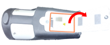 Battery cover is opened with no battery pack installed