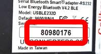 PackEye US Converters BTA Serial Number 80980176