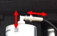 PackEye Gamma Detector to Cable Install 2 Arrows