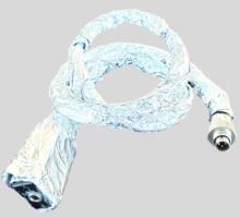 PackEye headphone connector wrapped in aluminum