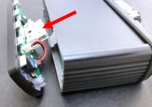 PackEye Indicator Install Ribbon into Front w/ Case