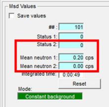 PackEye Mean Neutron Values