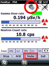 PackEye Trimble Alarm Finder Button
