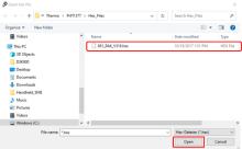 PackEye WinFlash Open Hex File