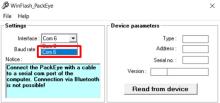 PackEye WinFlash Interface Set Com6