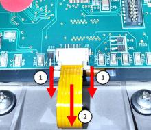 RadSeeker PCB Remove Cable Tabs Cable
