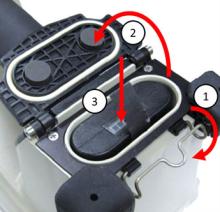 INSERT RadSeeker Battery Latch 3 Steps
