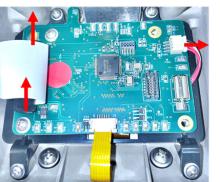 RadSeeker Display PCB Remove Connectors