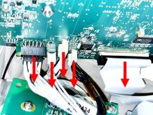 RadSeeker Remove Five Connectors on Circuit Board