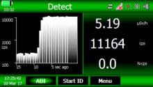 RadSeeker Detect Mode Graph No Markings