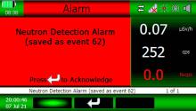 RadSeeker Neutron Alarm Acknowledge