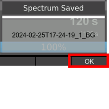 radEAGLET Save background measure OK