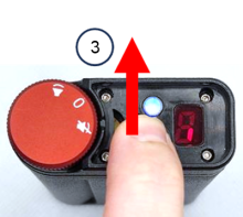 TA600 Initiate Self-test Release After Blue LED