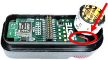 TA600 Route wires under rotary switch 