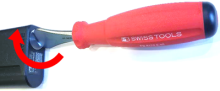 TA600 Use a coin screwdriver, rotate clockwise